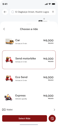 Pickar choose a ride